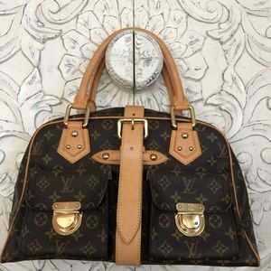 Louis Vuitton Monogram Manhattan GM Satchel Bag comes with LV dust bag.